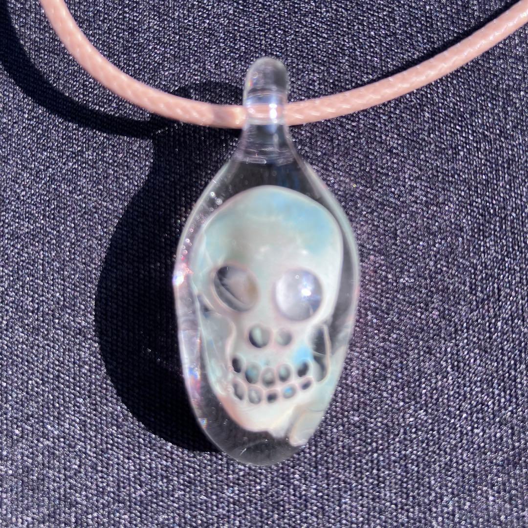 XODAS ペンダント　ボロシリケイトガラス　Bob Skull A