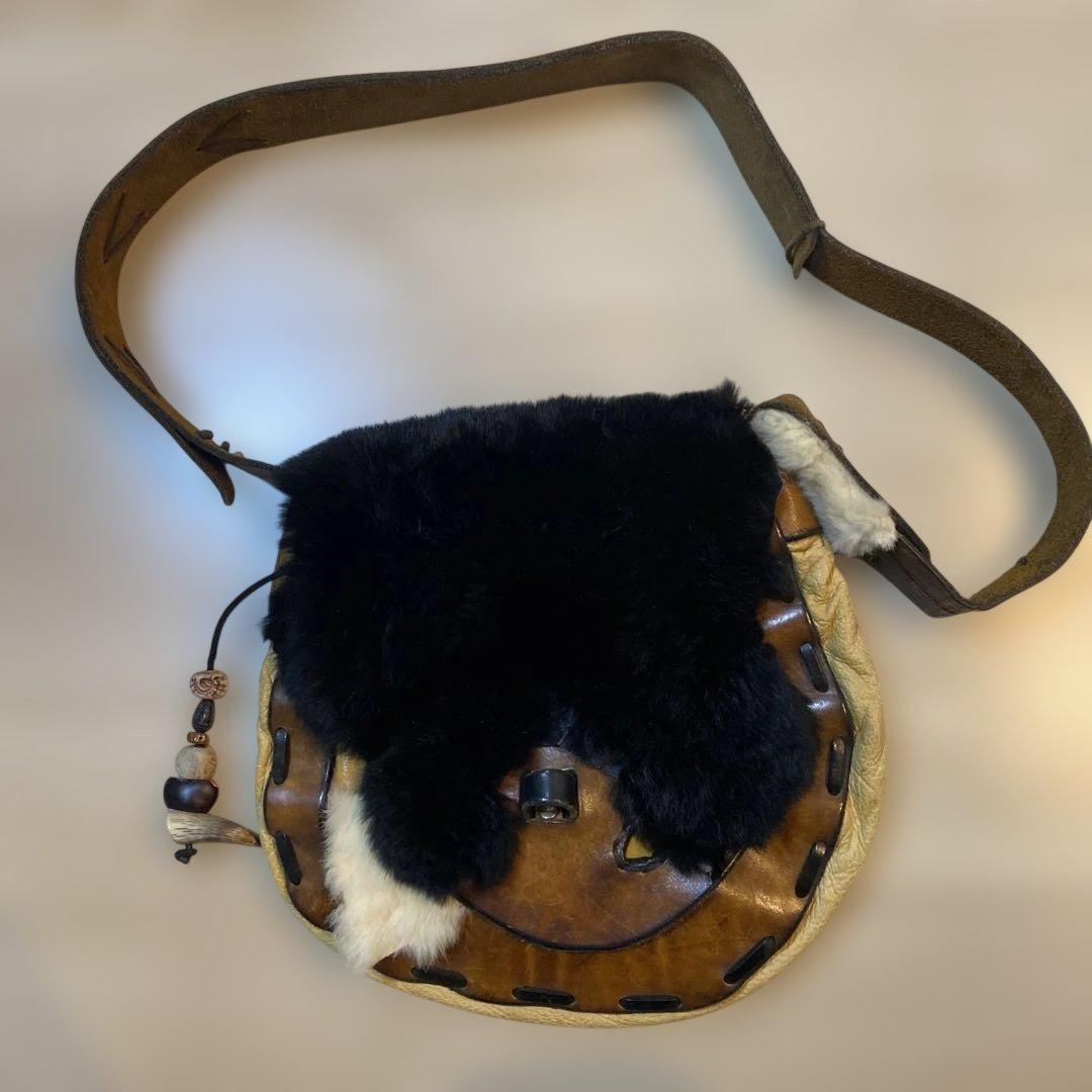 ショルダーバッグ 70s Vintage Hand Made Shoulder Bag