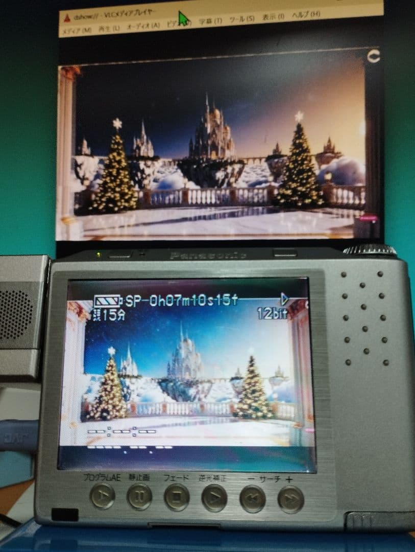 パナソニック ミニdv ビデオカメラ NV-DE3　動作確認済　液晶フィルム新品