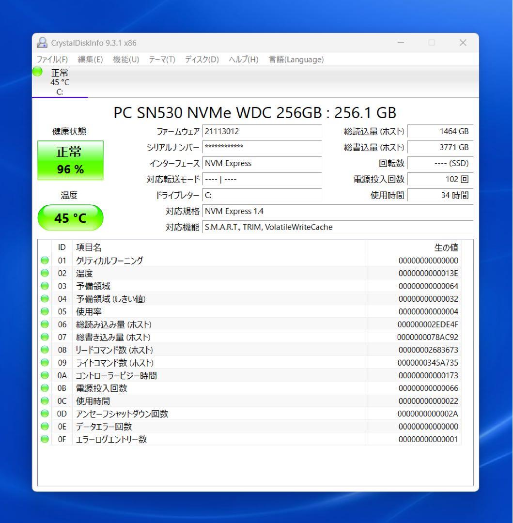 累積34 Latitude 3520/i5/16GB/office BT100%