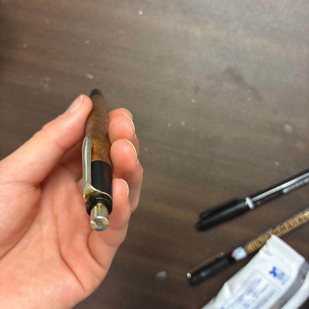野原工芸旧型 欅 シャーペン 保険証付き