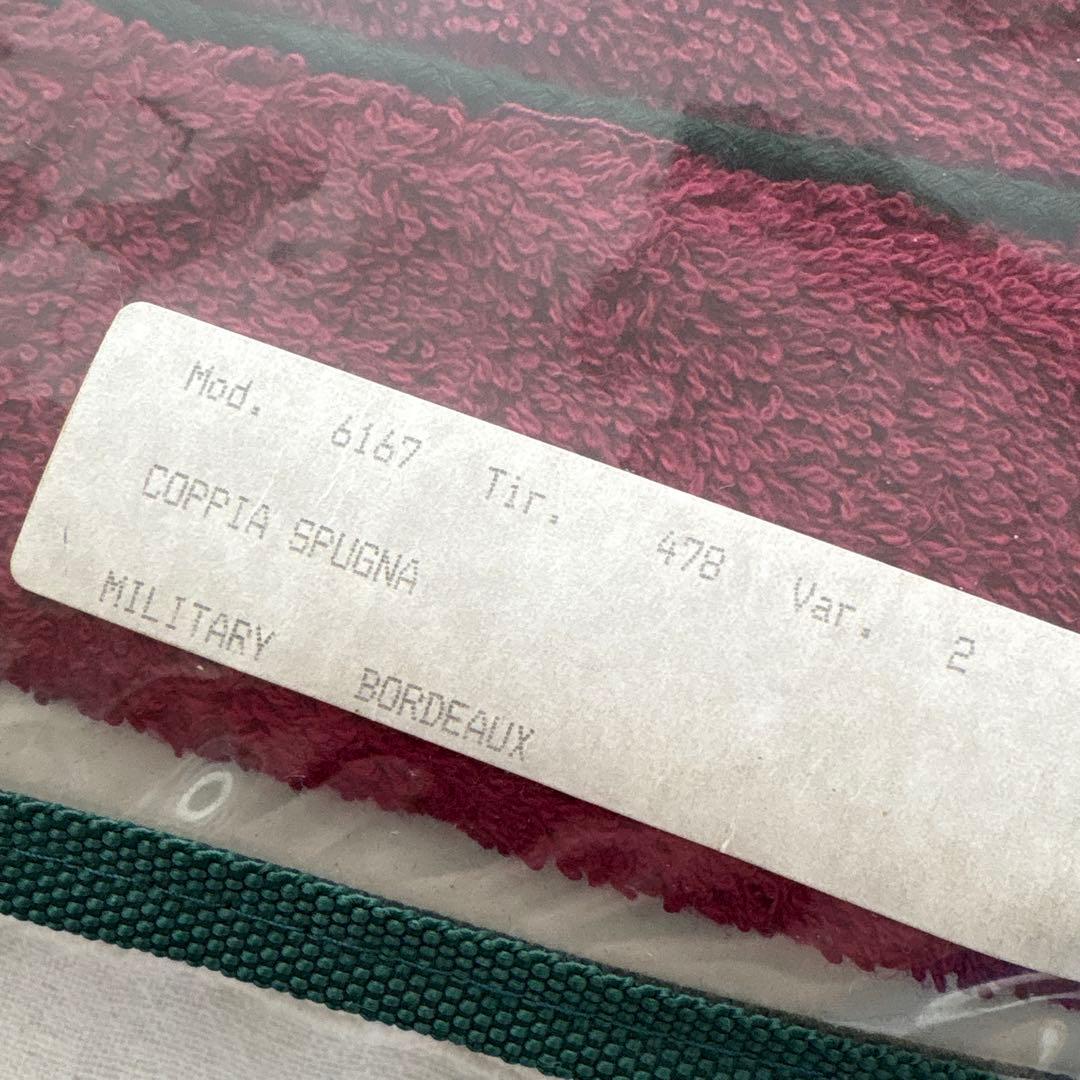 未使用　ETRO イタリア製　ピュアコットン　タオルセット　エトロ　ボルドー色系