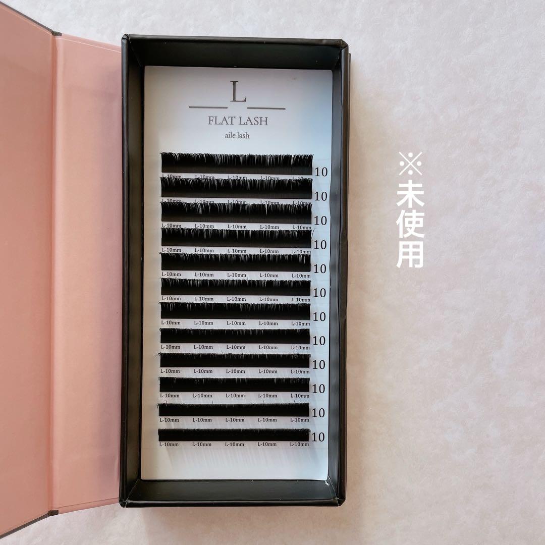 【未使用・Lカール】長さ6〜12mm/ディープフラットラッシュ/ブラック
