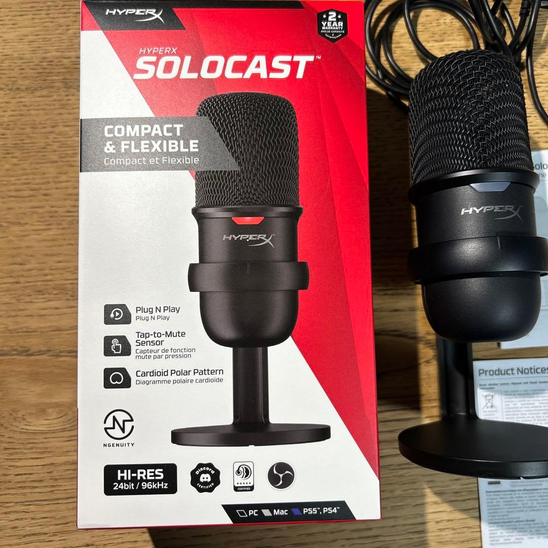 ゲーミングマイク SoloCast ブラック [USB]