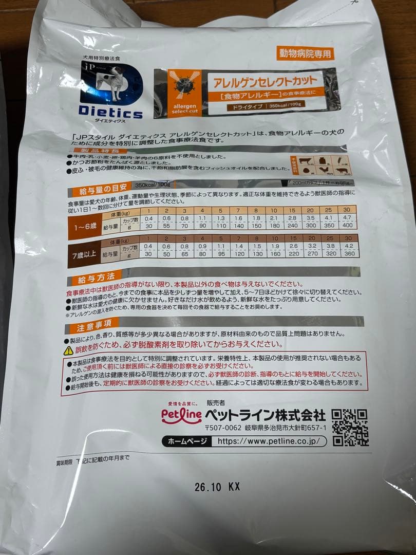 Pet Line Dietics アレルゲンセレクトカット