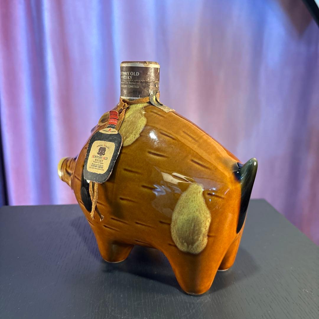 希少 未開栓 サントリーオールドウイスキー 豚型ボトル 750ml