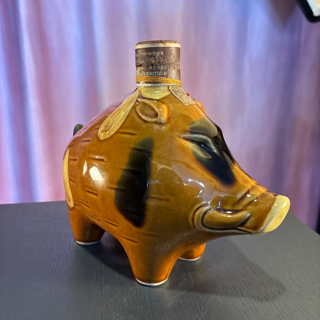 希少 未開栓 サントリーオールドウイスキー 豚型ボトル 750ml