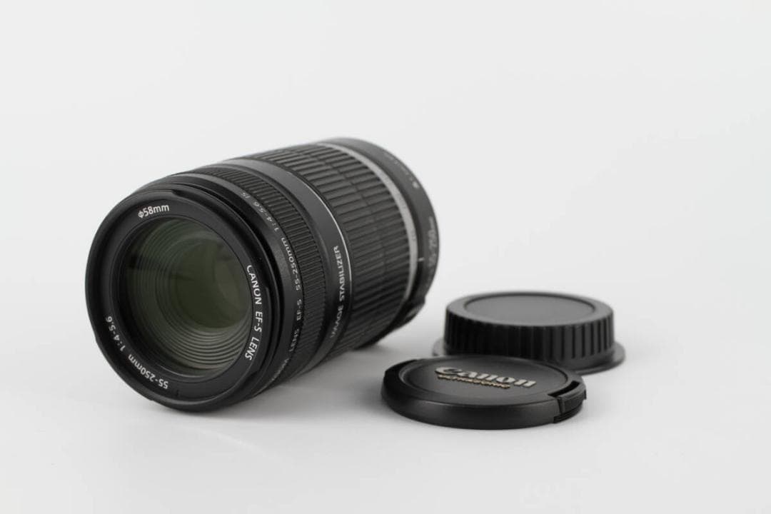 Canon EF-S 55-250mm f/4-5.6 IS レンズ美品　857