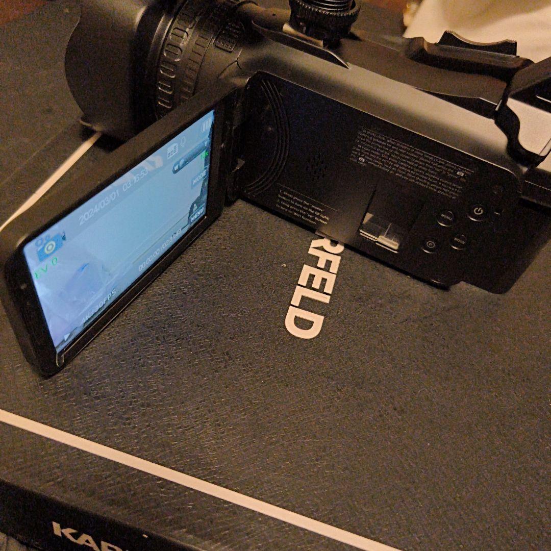 未使用！4K UHD ビデオカメラ 本体 Wi-Fi機能付き