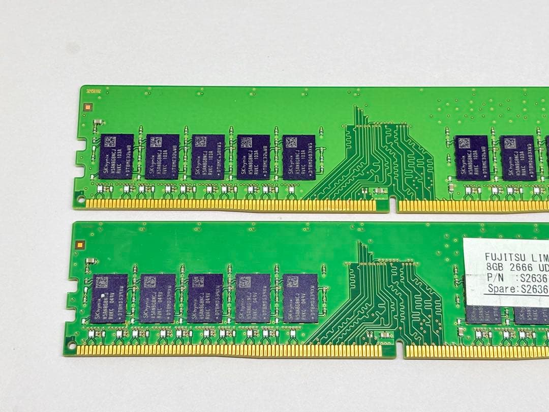 ★富士通★SKHYNIX DDR4 2666 ECC 8GBx2枚（合計16GB