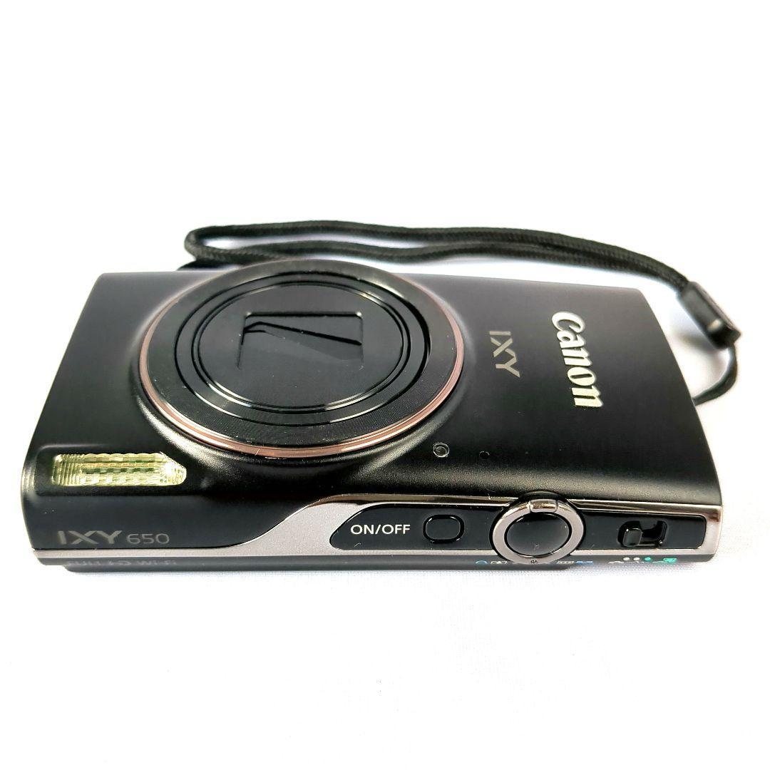 【美品】Canon IXY650 ブラック 光学12倍ズーム/Wi-Fi対応