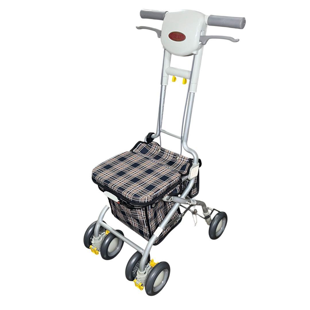 未使用級 安寿 シルバーカー サンフィール チェック