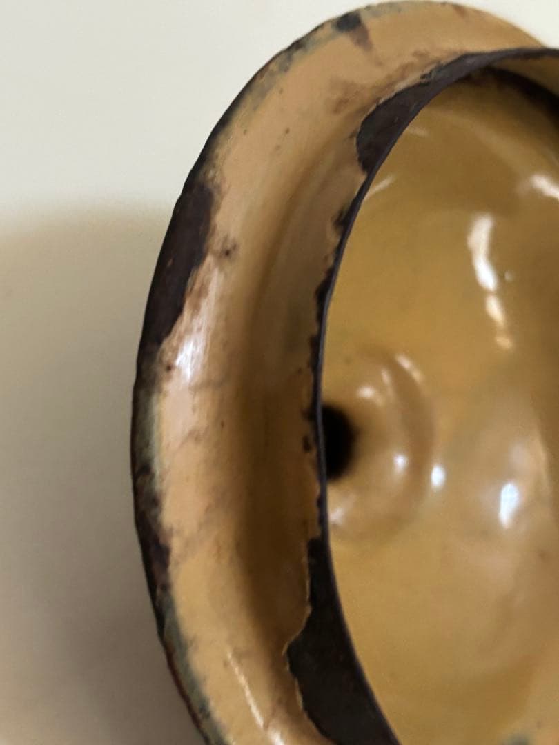 レア！古いコーヒー缶 茶＆ベージュ系　ヴィンテージ