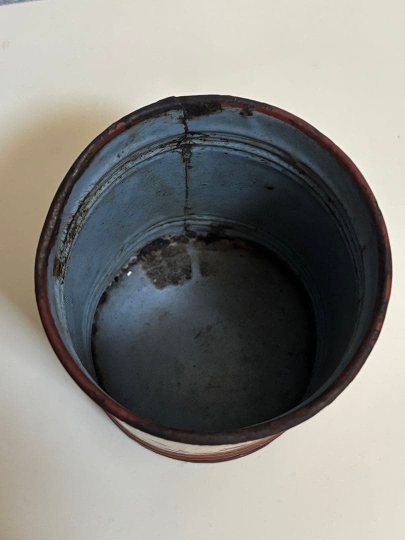 レア！古いコーヒー缶 茶＆ベージュ系　ヴィンテージ