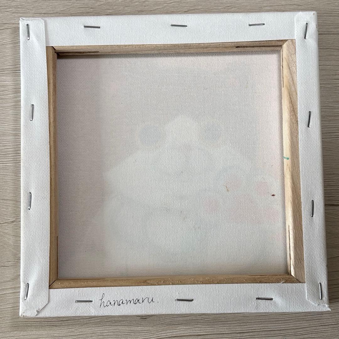 ゆるねこ原画　キャンバスボード　オイルパステル　ココ