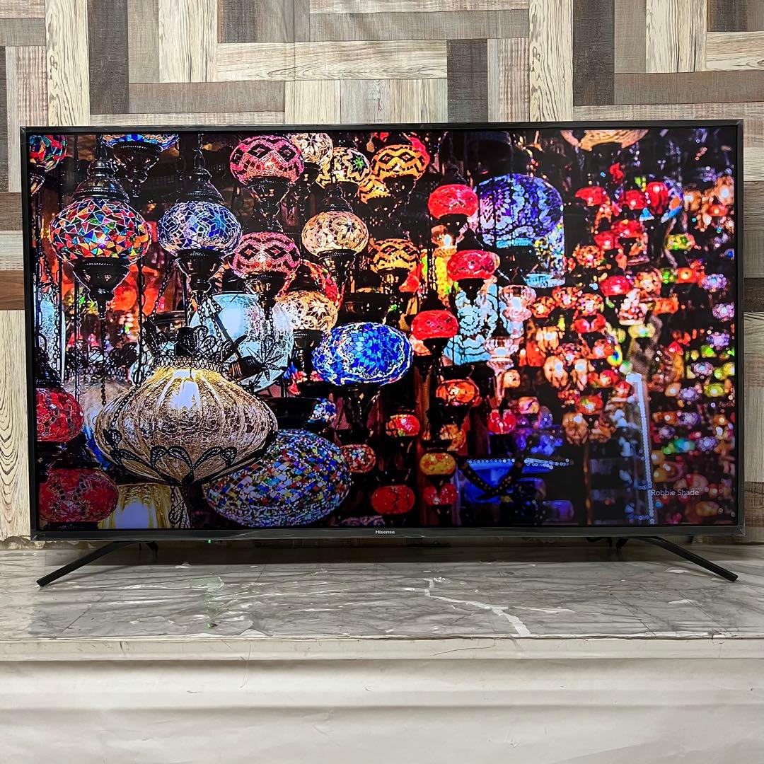 全国送料込❣️ Hisense55型4K対応Wチューナー搭載で裏番組録画可能。