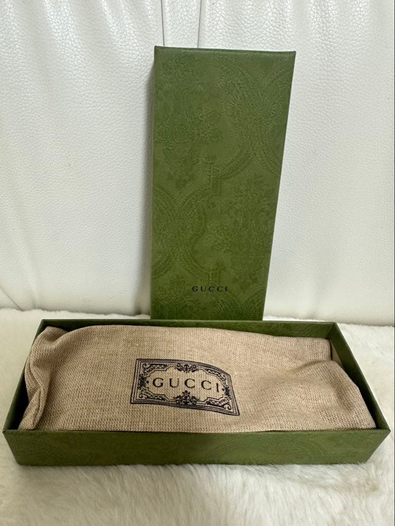 GUCCI ボールペン 本体 黒 レザー