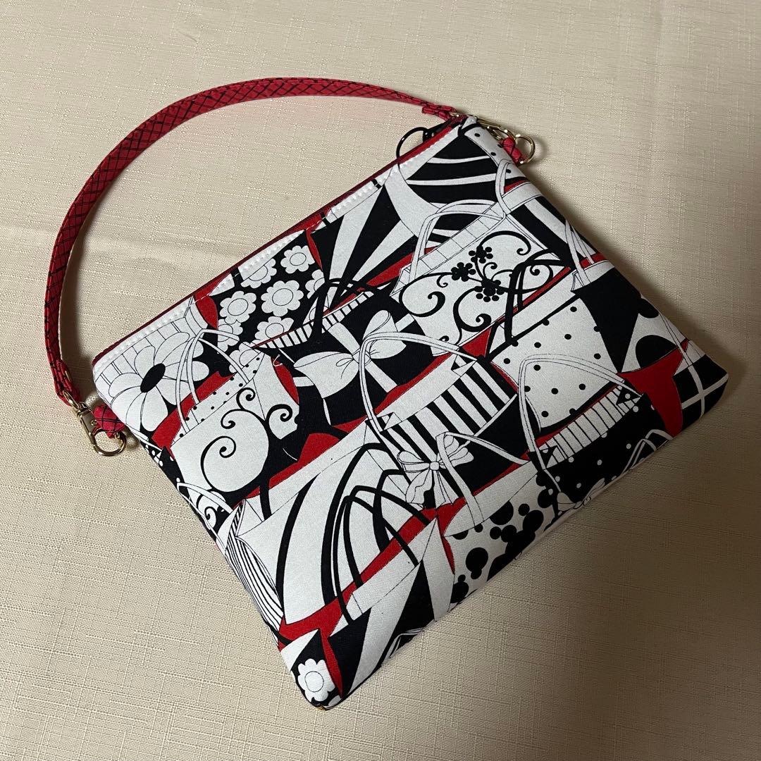 ♡Gone〜で20㎝ファスナーポーチ③♡ハンドメイド　ロラライハリス