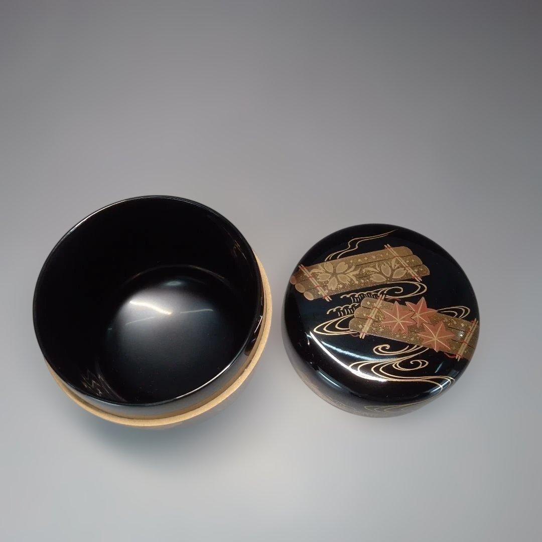 輪島塗　棗　花筏