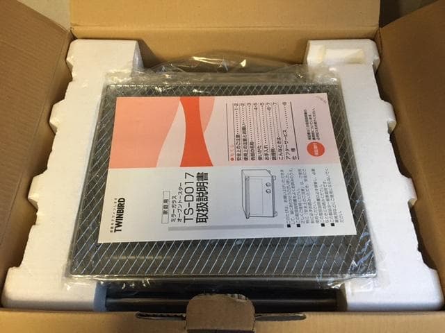 新品未使用品　ツインバード　ミラーガラスオーブントースター　 TS-D017PB