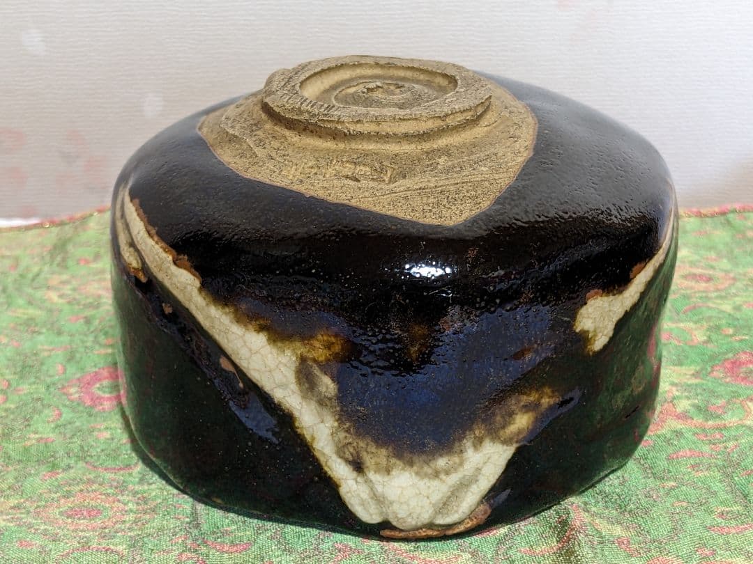 ♦赤膚焼 幕末明治 遠州七窯 赤膚山印 抹茶盌 コレクション 骨董品アンティーク