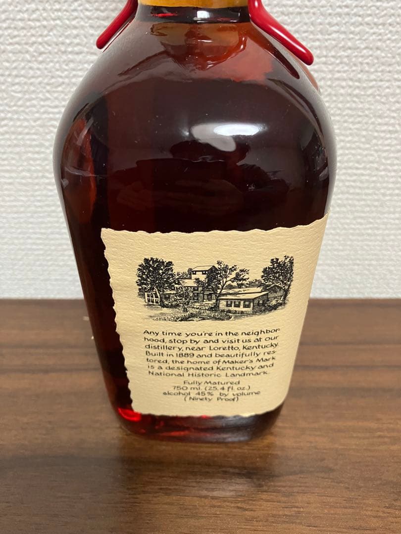 メーカーズマークMaker's Mark ウイスキー750ml旧ラベル明治屋