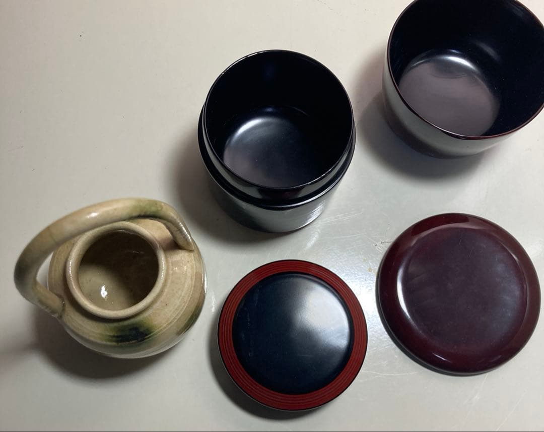 棗、茶入れ３点