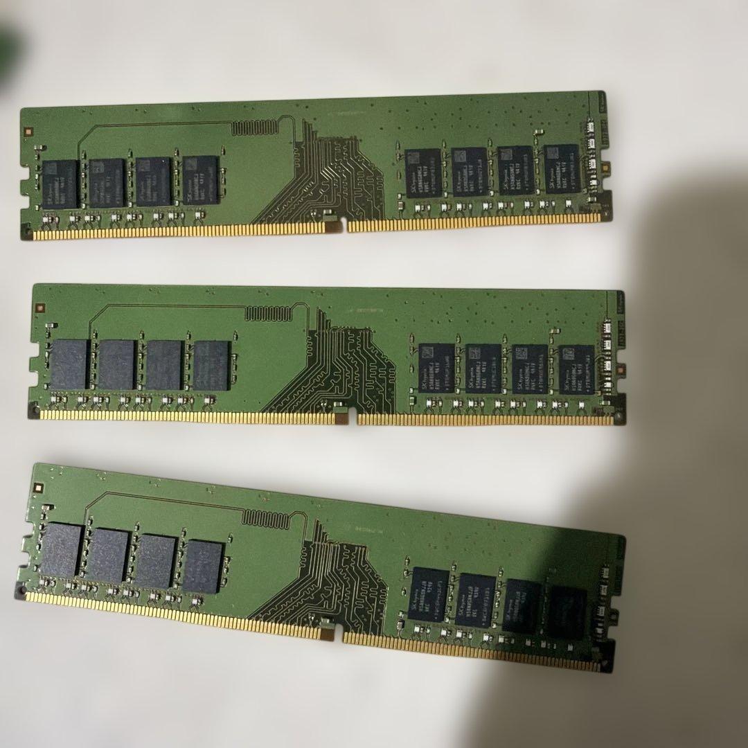 SK Hynix DDR4 2666 メモリ 8GB×3 枚デスク
