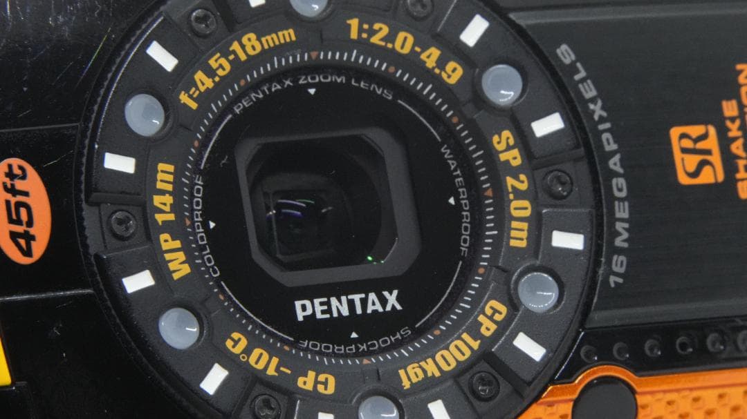 【B2026】 PENTAX WG-Ⅲ オレンジ ペンタックス