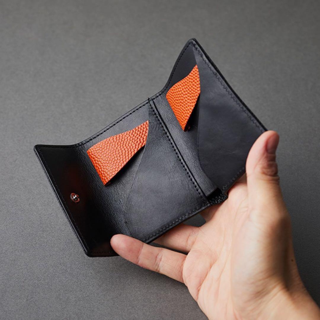 バスケ革の極小財布 Black Edition レザージー ナダヤスポーツ