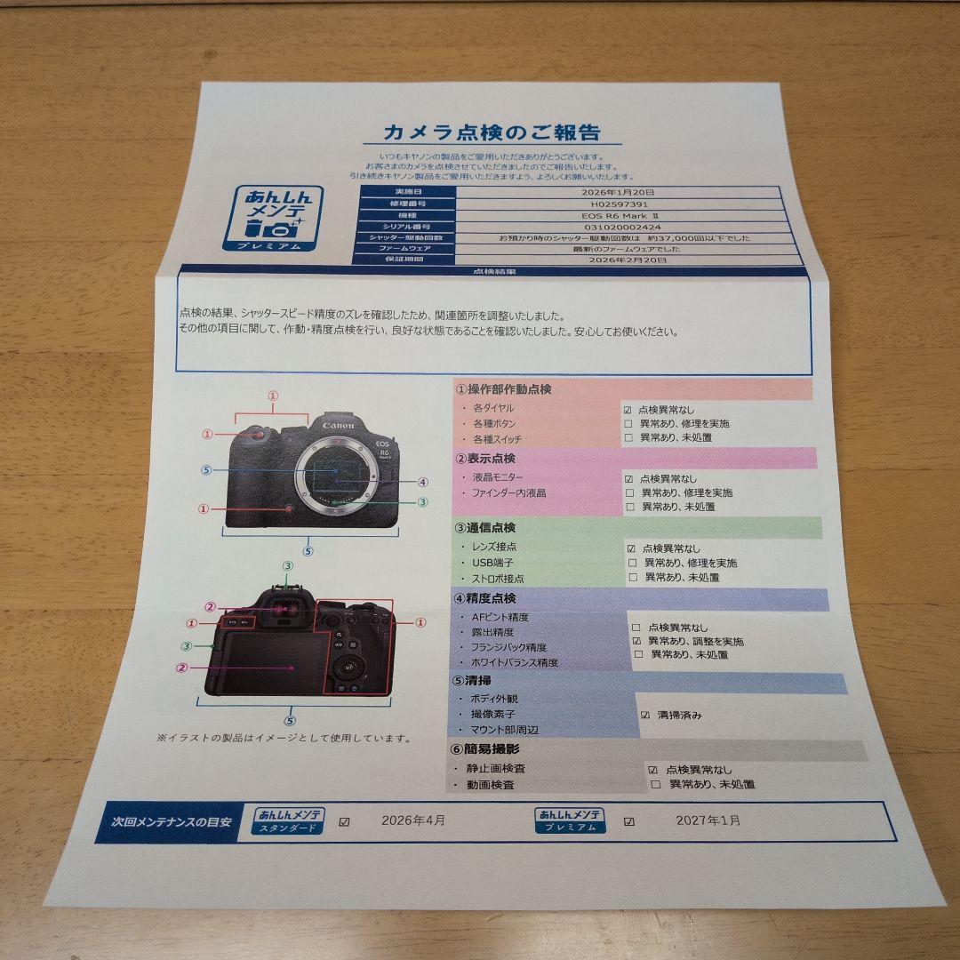 【極美品】Canon EOS R6 Mark Ⅱボディ
