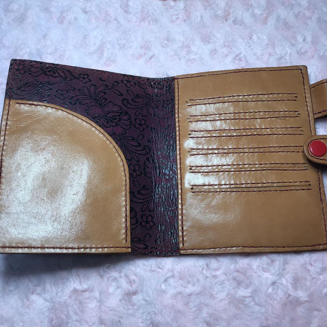 革 ハンドメイド お薬手帳　お値下げします。