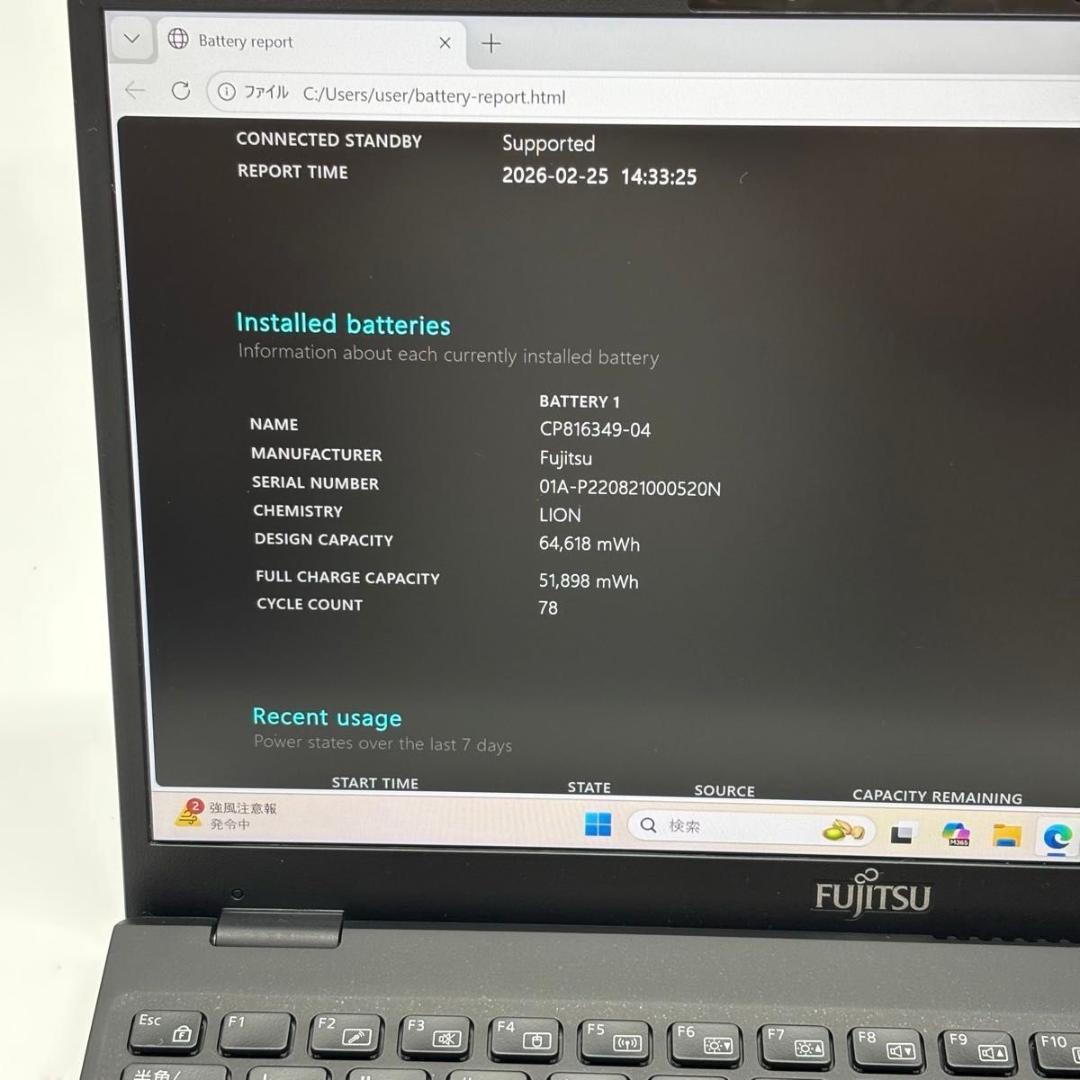 富士通 U9312/K FMVU4902E i5-1245U 1
