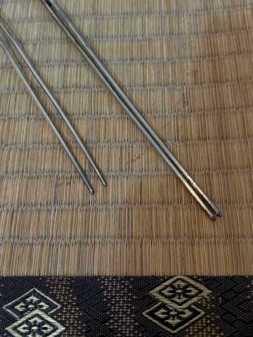 赤珊瑚　血赤珊瑚　簪　髪飾　象嵌　時代物　古美術　骨董　2点