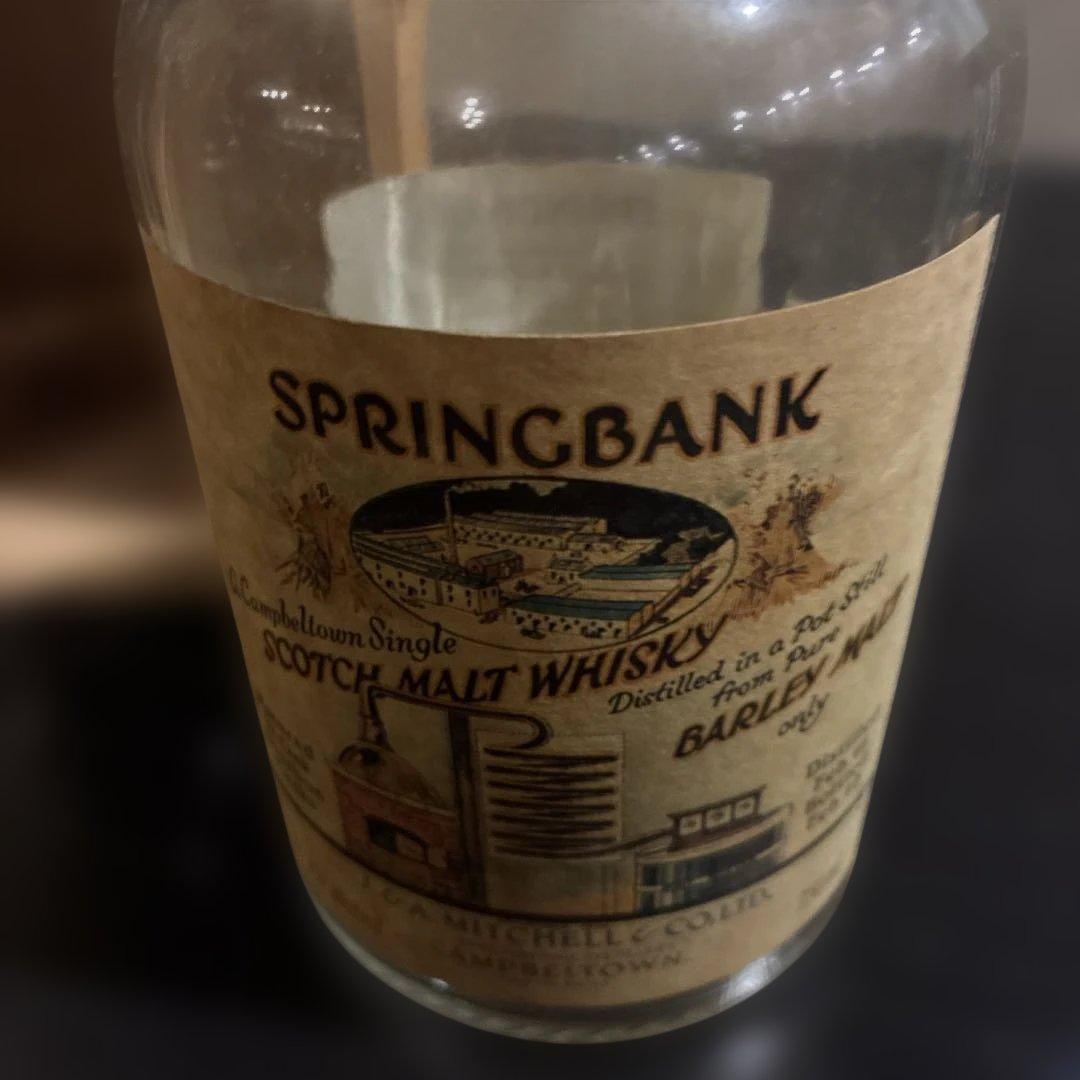 SPRINGBANK 1966 ウィスキー 空瓶。木箱入り。レア。