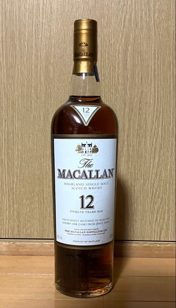 The Macallan 12年 ウイスキー　箱付　700ml 40%