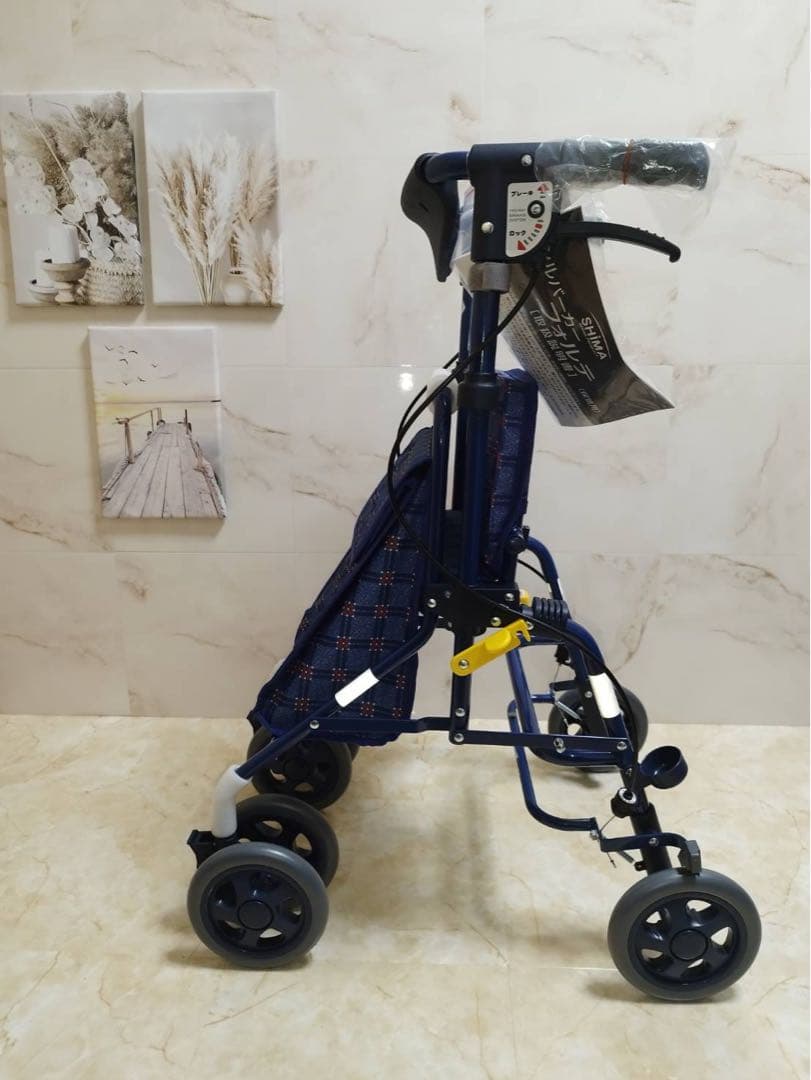 フォルテ　二筋ブルー　シルバーカート　島製作所
