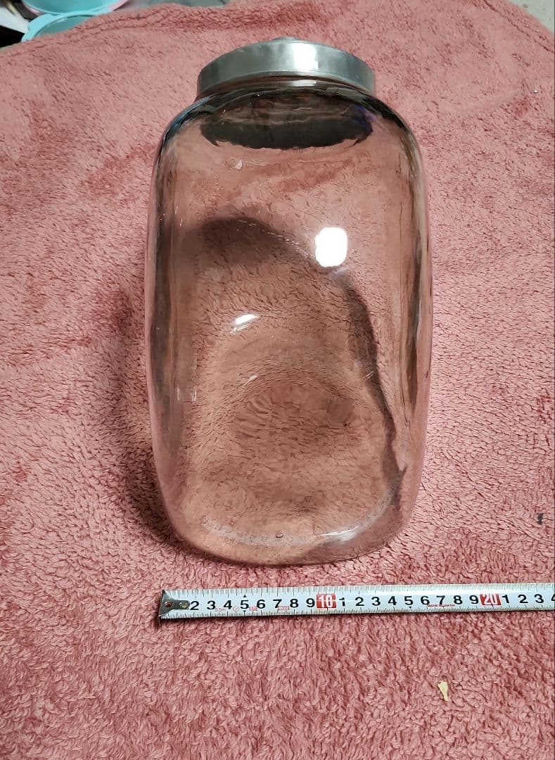昭和レトロ ネコ瓶 アンティーク ガラス瓶 菓子瓶 気泡ガラス