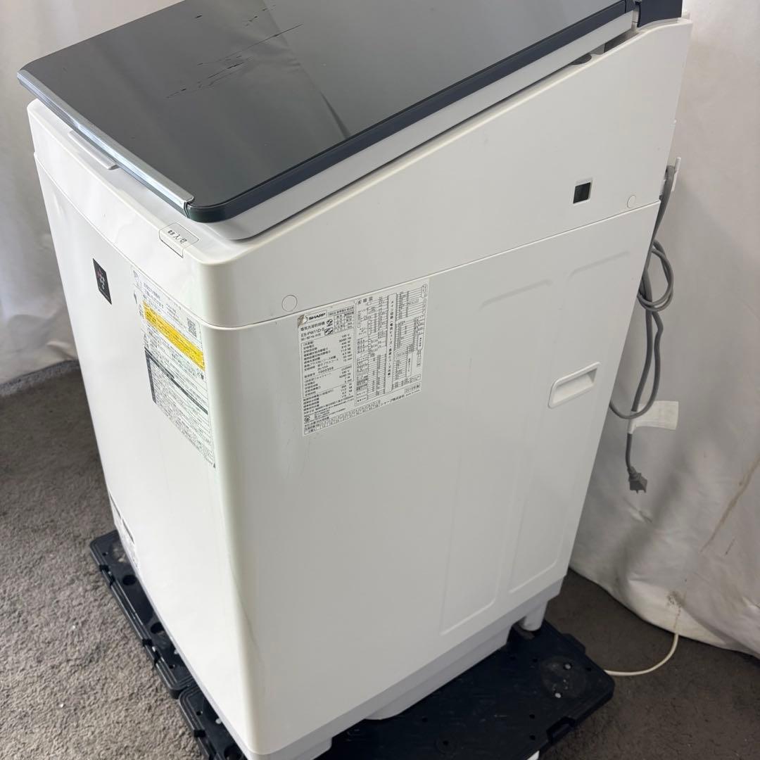 282　SHARP　洗濯機　乾燥　11キロ　設置無料　超音波ウォッシャー　安い‼️