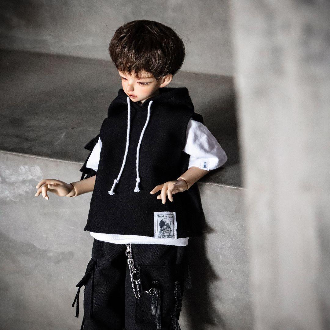 E45 BJD 1/4 ドール 衣装 パーカー　人形服　5点セット　ハンドメイド