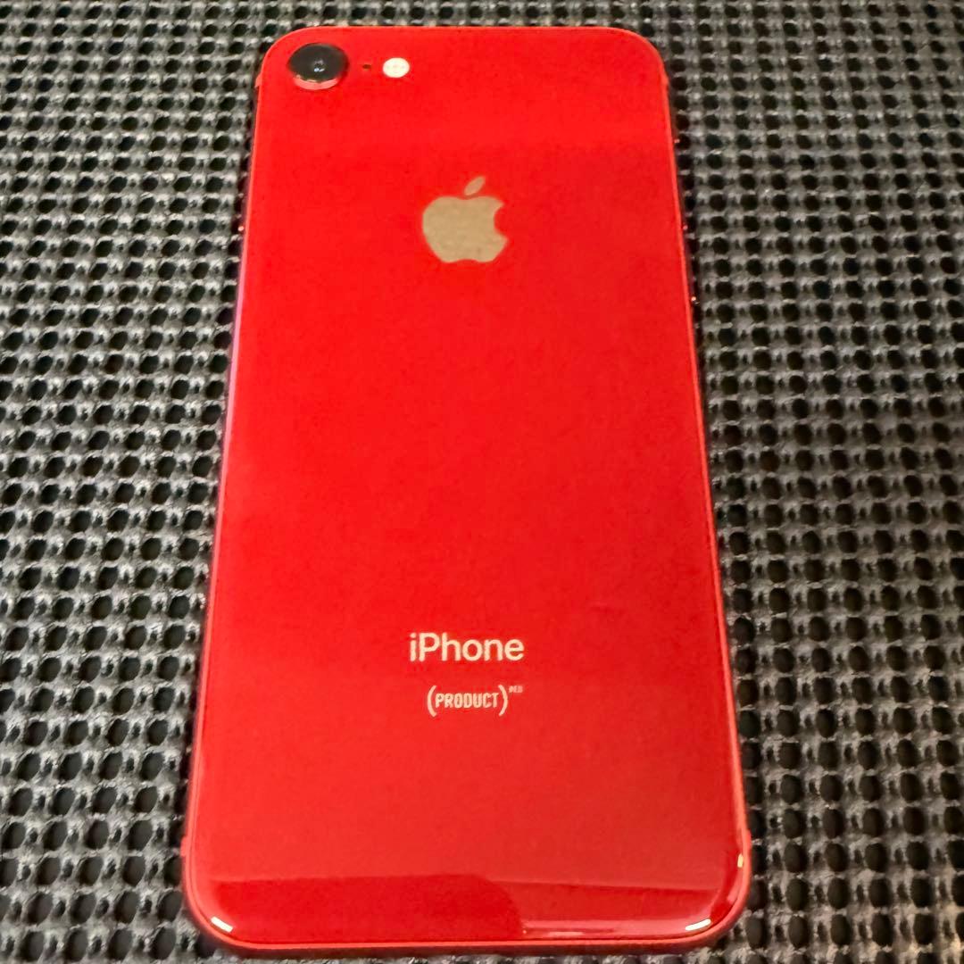 美品 iPhone8 レッド 64GB SIMフリー バッテリー最大容量100%
