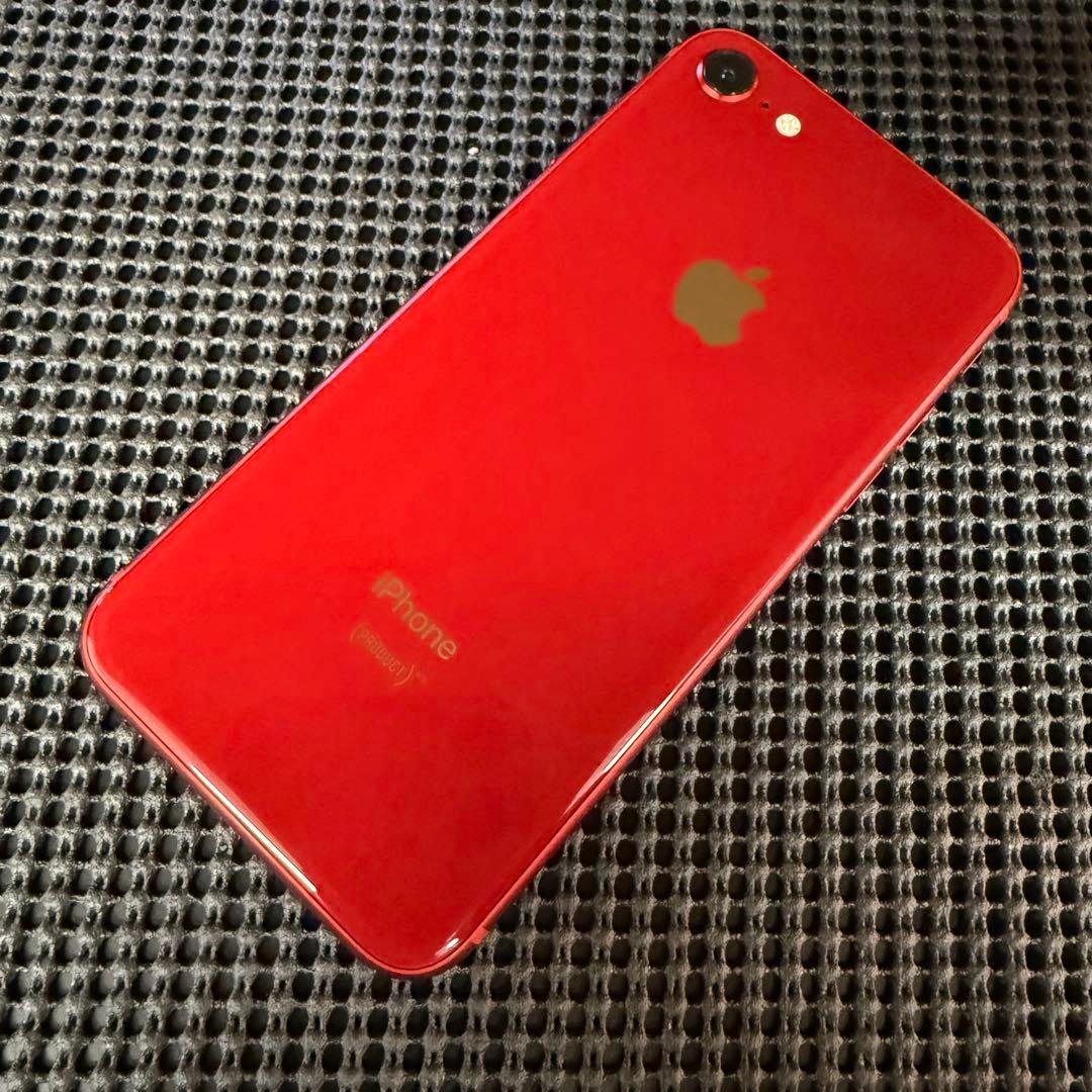 美品 iPhone8 レッド 64GB SIMフリー バッテリー最大容量100%