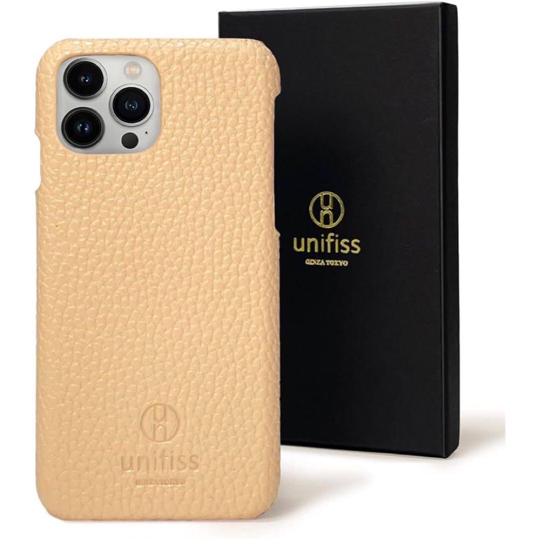 unifiss iPhone 13Pro ケース ベージュ ワイヤレス充電対応