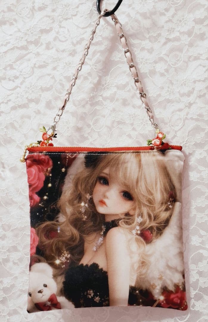 じゅんじゅん様♥️オーダーページ⑮レースマルチカバー　持ち手付きポーチ