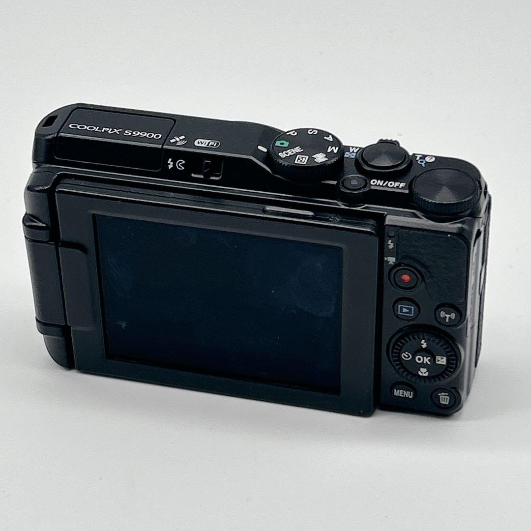 【美品】 COOLPIX S9900 ブラック Wi-Fi機能 デジタルカメラ