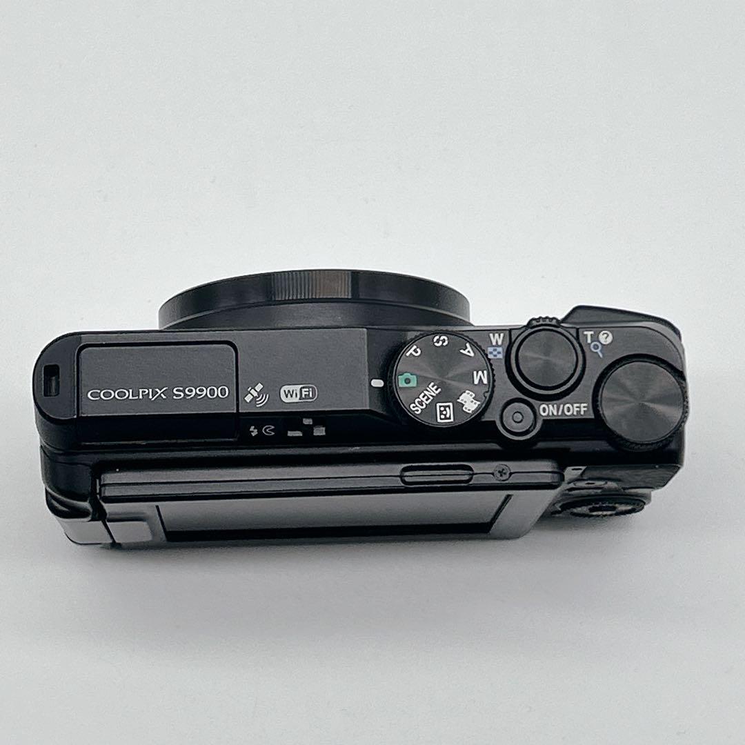 【美品】 COOLPIX S9900 ブラック Wi-Fi機能 デジタルカメラ