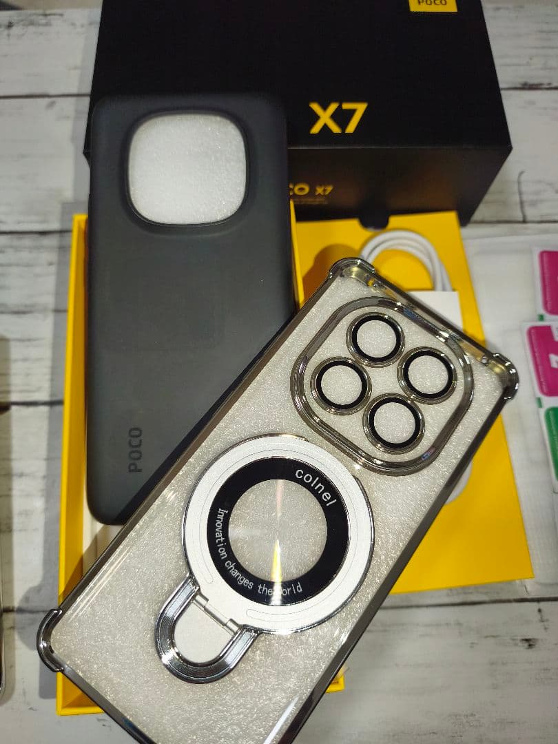 美品Xiaomi POCO X7 シルバー 本体 充電ケーブル付き
