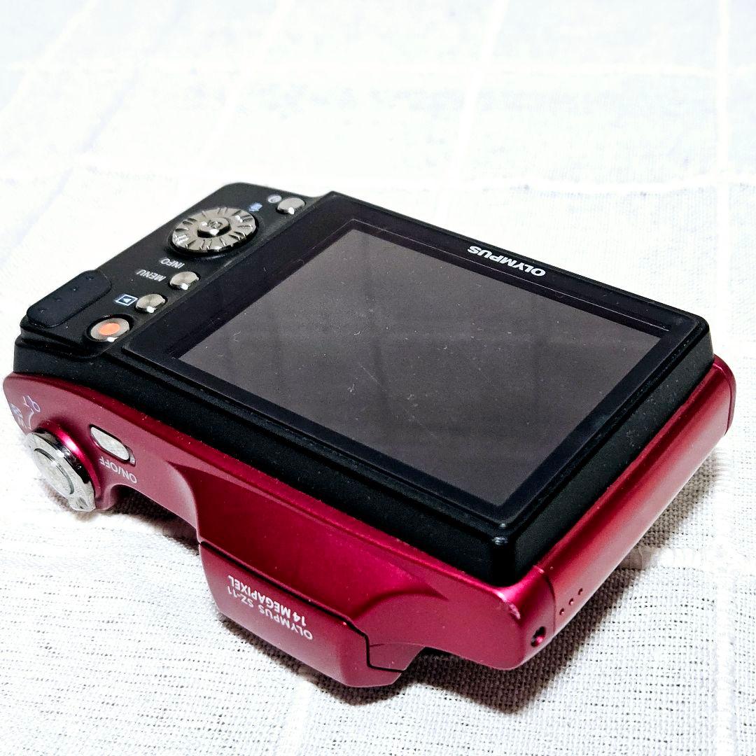 準美品 動作品 OLYMPUS sz-11 コンパクトデジタルカメラ レッド