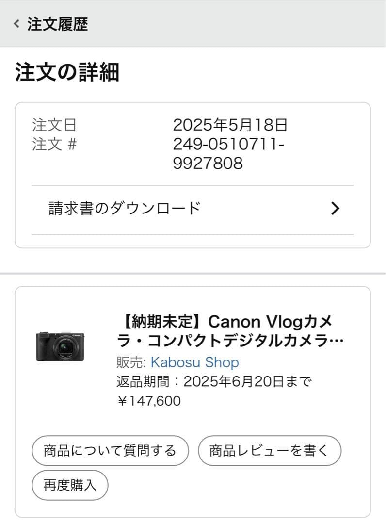 【極美品】Canon PowerShot V1