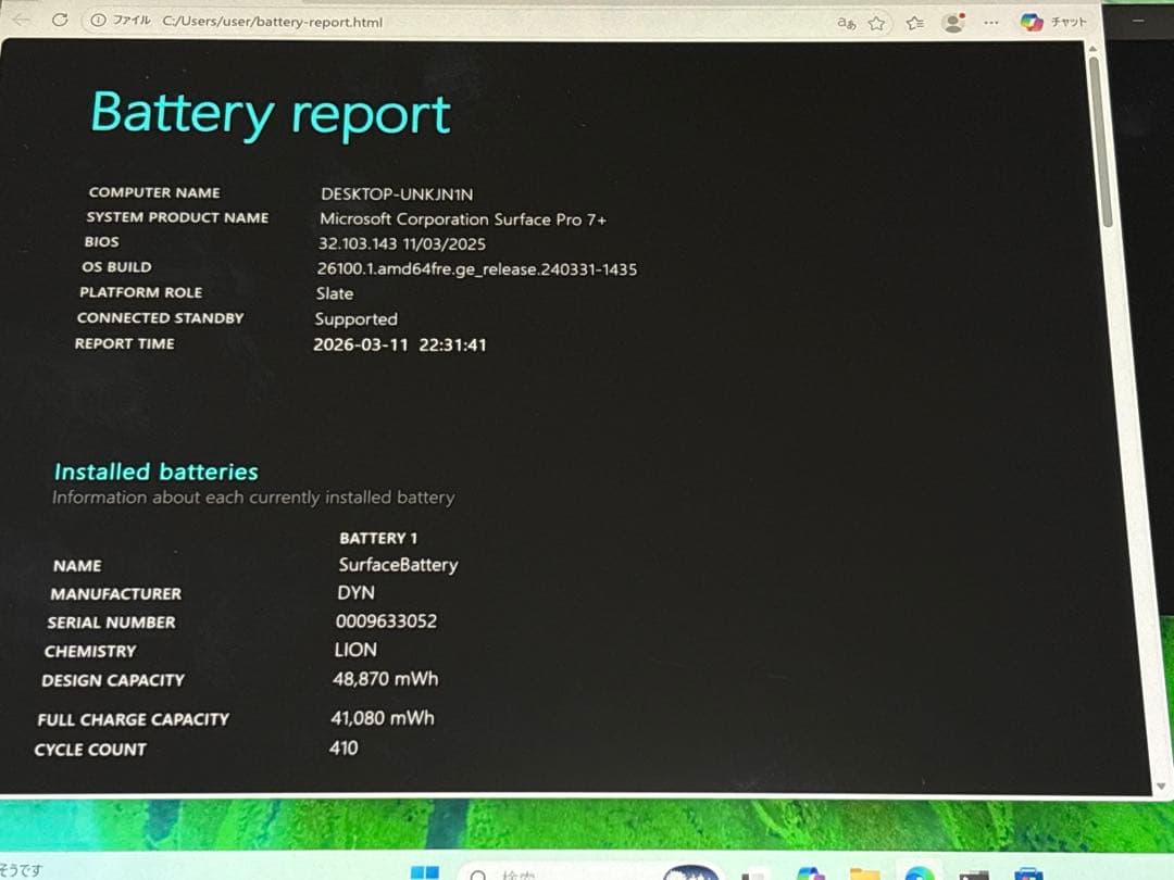 Windowsタブレット本体 Microsoft surface Pro7+ RAM16G SSD256G